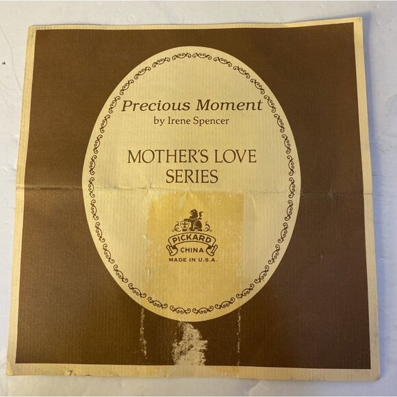 First Edition Collector Plate Precious Moment Irene Spencer Pickard China - Picture 7 of 11